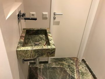 Waschbecken aus Naturstein: Rainforest Green